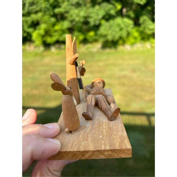 Borodin & Byliniak Detailed Wood Art Polish Figure Plague. - Picture 7 of 12